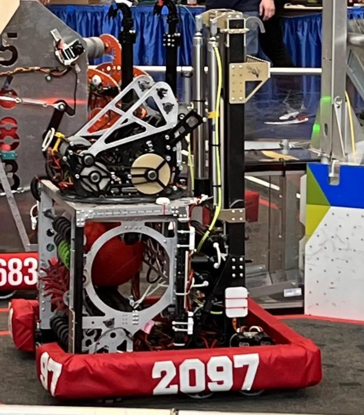 James on the field at a robotics competition